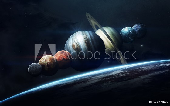 Bild på Earth Mars and others Science fiction space wallpaper incredibly beautiful planets of solar system Elements of this image furnished by NASA